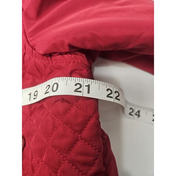 Kendra Scott Sport Red Quilted Jacket Size M - Picture 5 of 6
